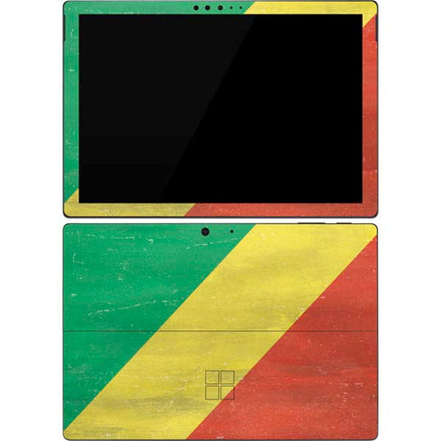 Republic of the Congo Flag Distressed Surface Pro 7 Skin