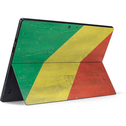 Republic of the Congo Flag Distressed Surface Pro 7 Skin
