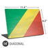 Republic of the Congo Flag Distressed Universal Laptop 14in (11.4 x 8.2in) Skin