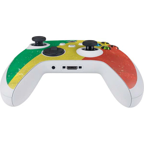 Republic of the Congo Flag Distressed Xbox Series S Controller Skin