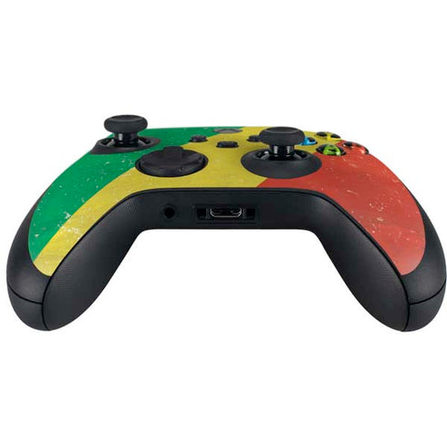 Republic of the Congo Flag Distressed Xbox Series X Controller Skin
