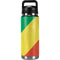 Republic of the Congo Flag Distressed YETI Rambler 26oz Bottle Skin