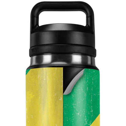 Republic of the Congo Flag Distressed YETI Rambler 26oz Bottle Skin