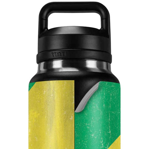 Republic of the Congo Flag Distressed YETI Rambler 36oz Bottle Skin