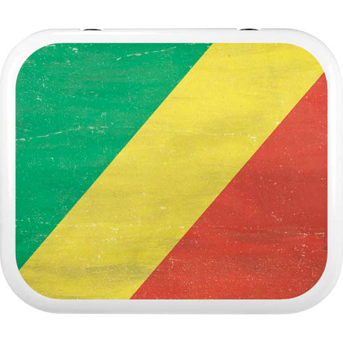 Republic of the Congo Flag Distressed YETI Roadie 24 Hard Cooler Skin