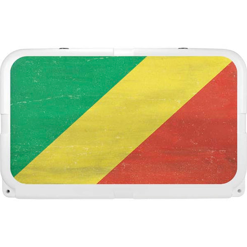 Republic of the Congo Flag Distressed YETI Tundra 45 Hard Cooler Skin