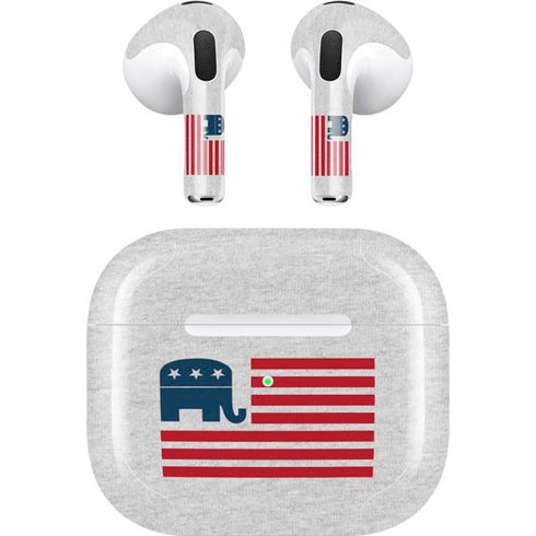 Republican American Flag Apple AirPods (3rd Gen 2021) Skin