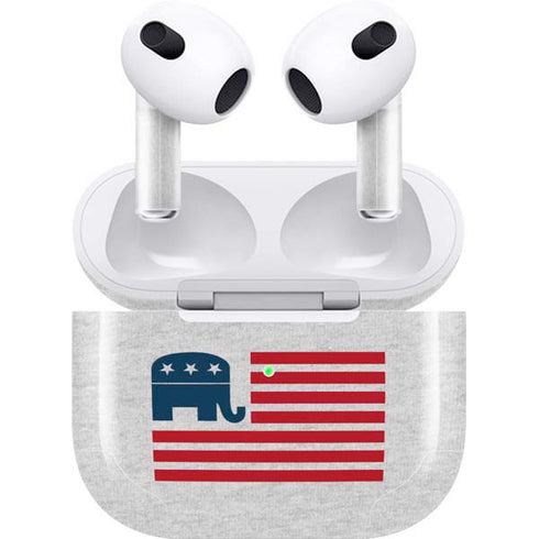 Republican American Flag Apple AirPods (3rd Gen 2021) Skin