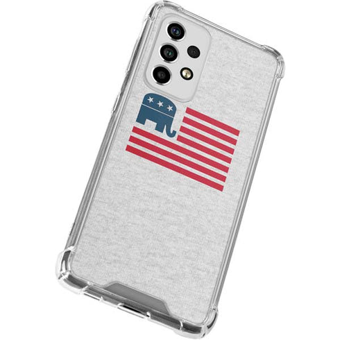 Republican American Flag Galaxy A53 5G Clear Case
