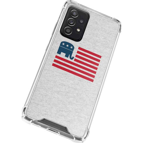 Republican American Flag Galaxy A72 5G Clear Case