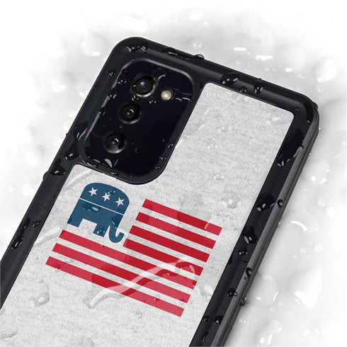 Republican American Flag Galaxy Note20 5G Waterproof Case