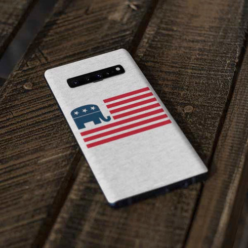 Republican American Flag Galaxy S10 Plus Skin