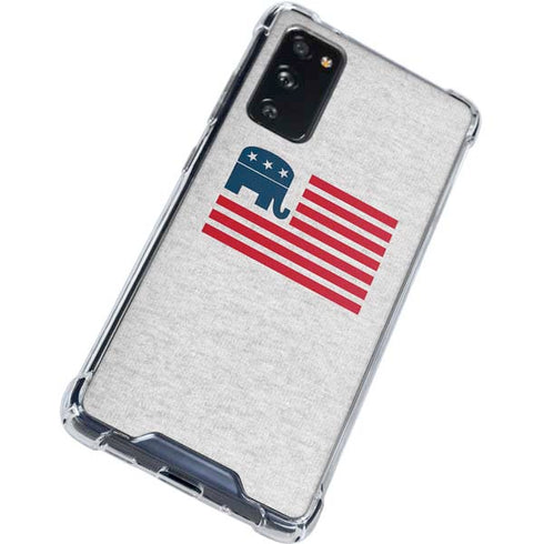 Republican American Flag Galaxy S20 FE Clear Case
