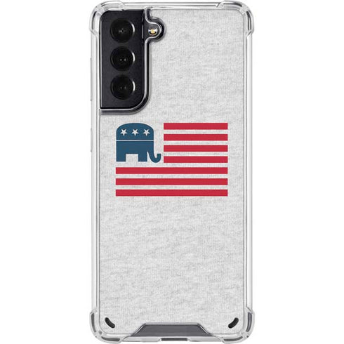 Republican American Flag Galaxy S21 5G Clear Case