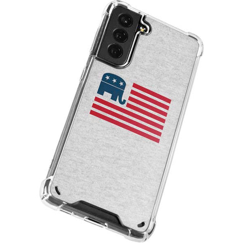 Republican American Flag Galaxy S21 Plus 5G Clear Case