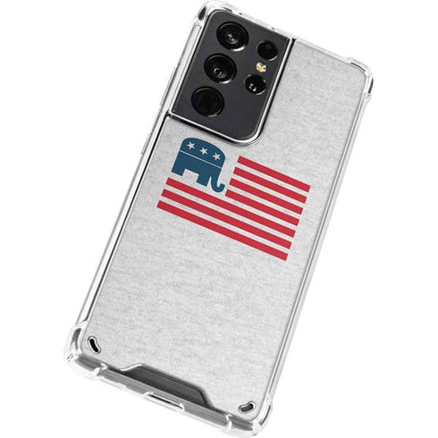 Republican American Flag Galaxy S21 Ultra 5G Clear Case