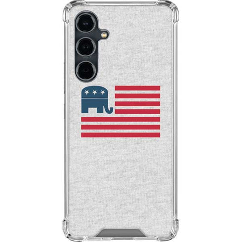 Republican American Flag Galaxy S23 FE Clear Case