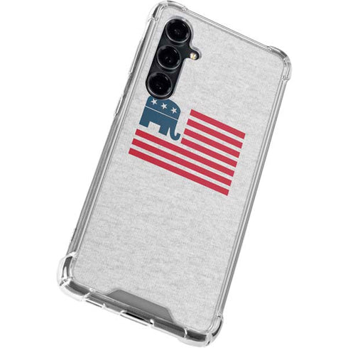 Republican American Flag Galaxy S23 FE Clear Case