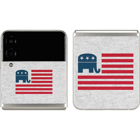 Republican American Flag Galaxy Z Flip3 5G Skin