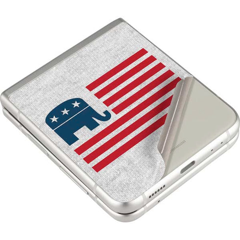 Republican American Flag Galaxy Z Flip3 5G Skin