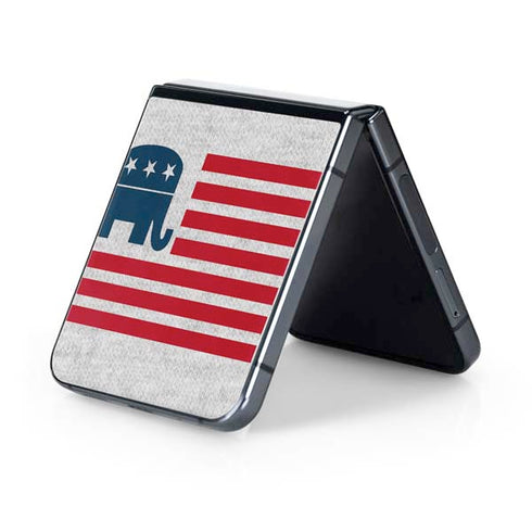 Republican American Flag Galaxy Z Flip5 5G Skin