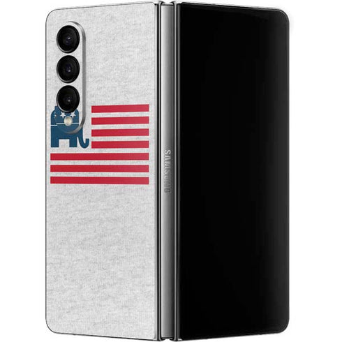 Republican American Flag Galaxy Z Fold4 5G Skin