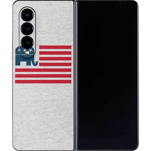 Republican American Flag Galaxy Z Fold4 5G Skin