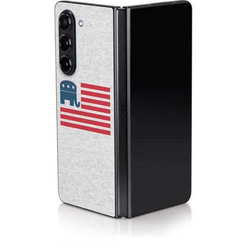 Republican American Flag Galaxy Z Fold5 5G Skin