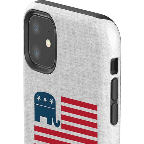Republican American Flag iPhone 11 Impact Case
