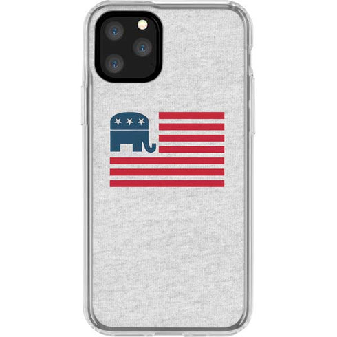 Republican American Flag iPhone 11 Pro Clear Case