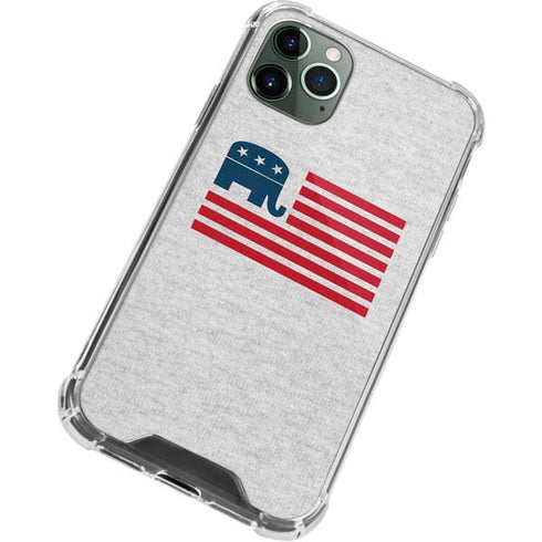 Republican American Flag iPhone 11 Pro Max Clear Case