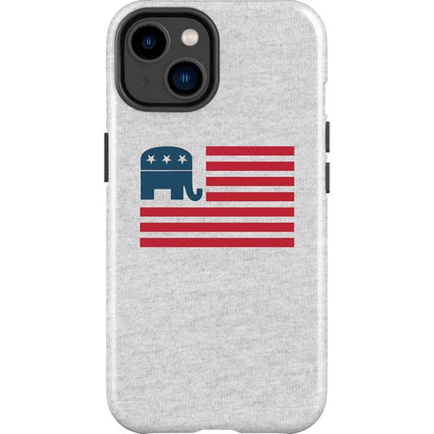 Republican American Flag iPhone 14 Plus Impact Case