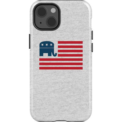 Republican American Flag iPhone 15 Impact Case