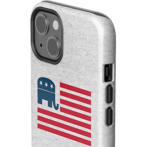 Republican American Flag iPhone 15 Impact Case