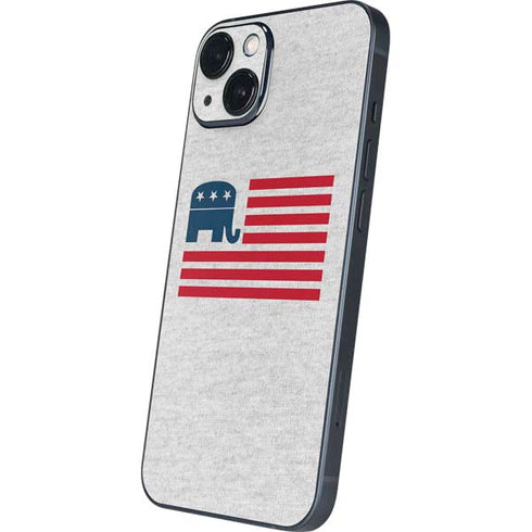 Republican American Flag iPhone 15 Plus Skin