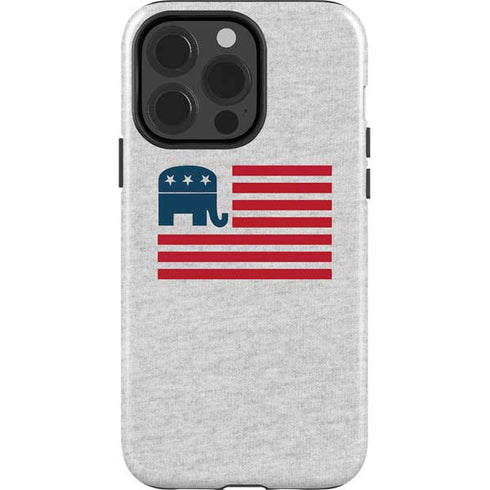 Republican American Flag iPhone 14 Pro Impact Case