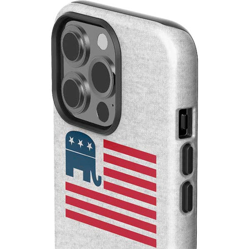 Republican American Flag iPhone 15 Pro Impact Case