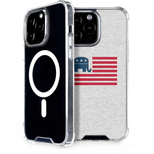 Republican American Flag iPhone 15 Pro Max MagSafe Case