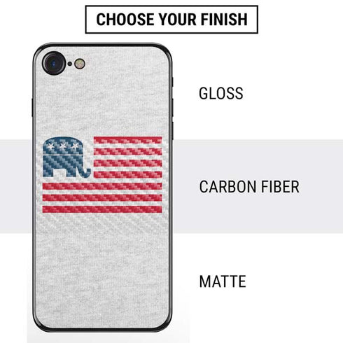 Republican American Flag iPhone SE (2nd & 3rd Gen) Skin