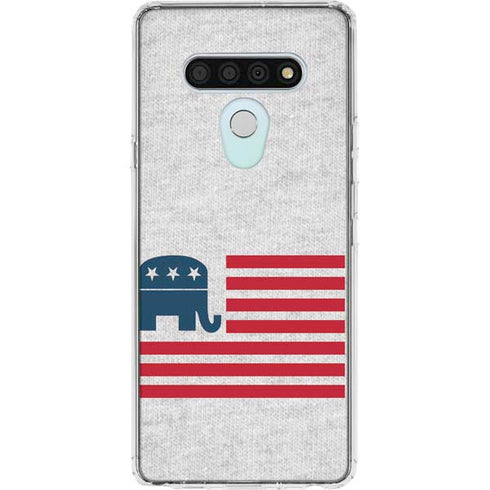 Republican American Flag LG Stylo 6 Clear Case