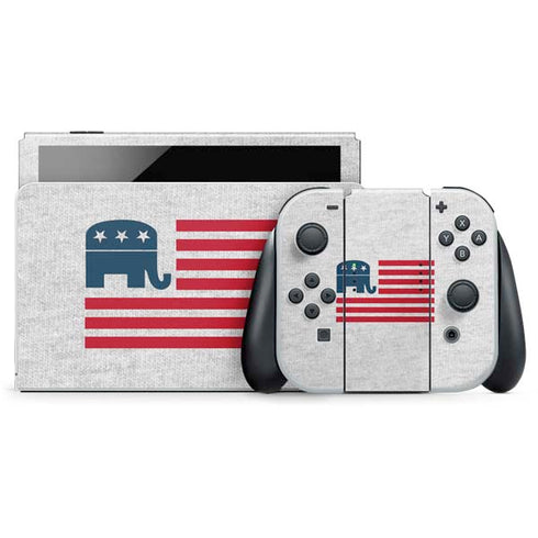 Republican American Flag Nintendo Switch OLED (2021) Skin