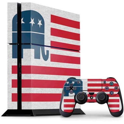 Republican American Flag PS4 Console and Controller Bundle Skin