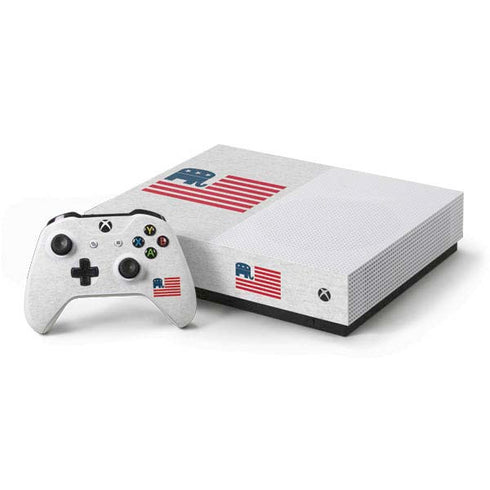Republican American Flag Xbox One S All-Digital Edition Bundle Skin