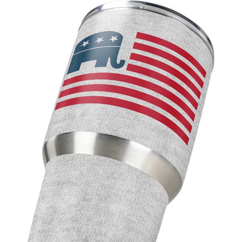 Republican American Flag Yeti 30oz Rambler Tumbler Skin