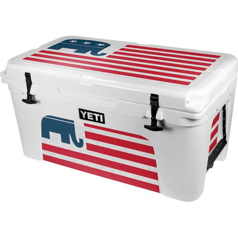 Republican American Flag YETI Tundra 65 Hard Cooler Skin