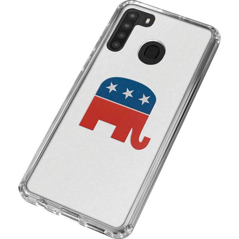 Republican Elephant Galaxy A21 Clear Case