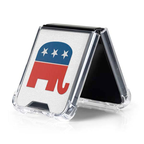 Republican Elephant Galaxy Z Flip5 5G Clear Case