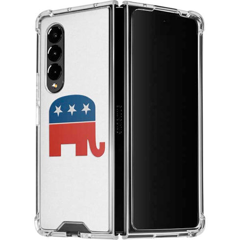 Republican Elephant Galaxy Z Fold4 5G Clear Case