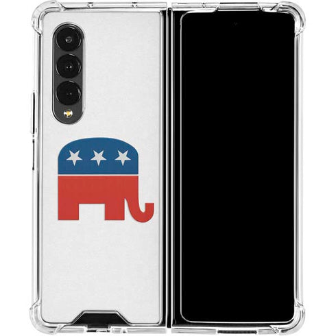 Republican Elephant Galaxy Z Fold4 5G Clear Case