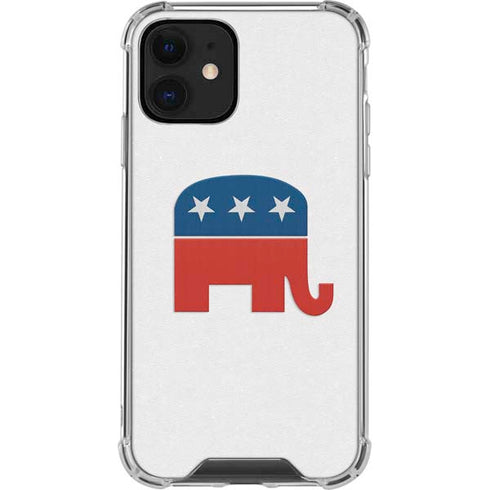 Republican Elephant iPhone 12 Clear Case